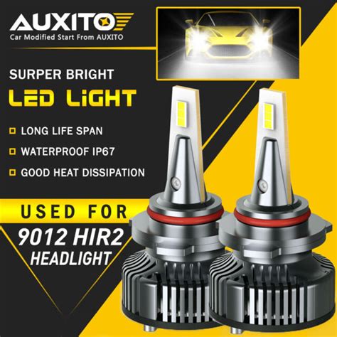 X Auxito Led Hir Headlight Bulb Combo High Low Beam K Csp