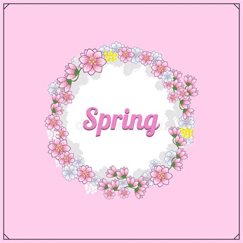 Spring Greeting Card And Design Elements Spring Sale Logos Lettering