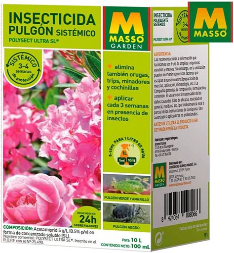 Masso 06542 Insecticida Pulgón Sistémico 100 Ml Amazones Jardín