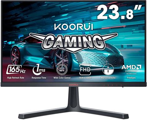 Koorui 24 Inch Computer Monitor Fhd 1080p Gaming Monitor 165hz Va 1ms