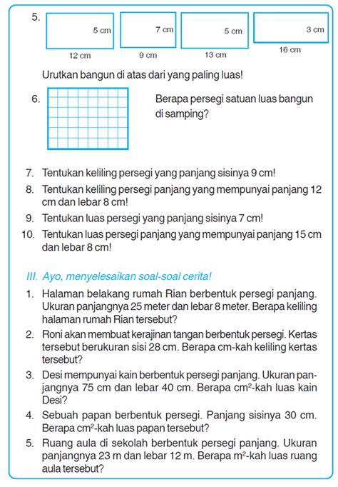 Kumpulan Soal Matematika Soal Ulangan Harian Matematika Kelas Sd