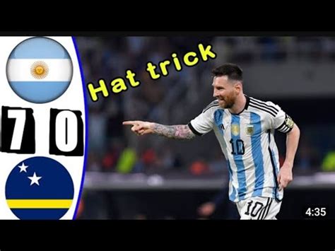 Argentina Vs Cura Ao All Goals Extended Highlights Youtube