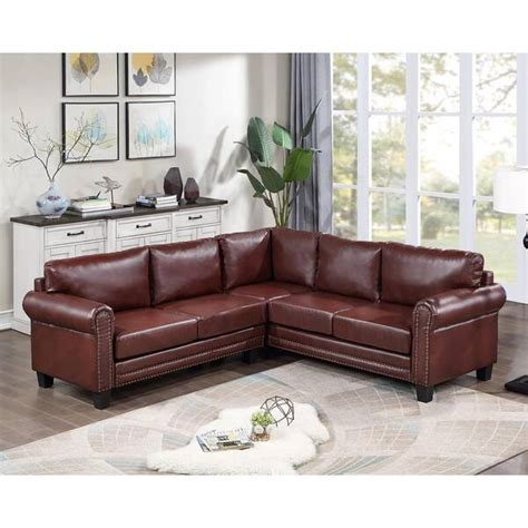 L Shaped Sectional Leather Sofa Cabinets Matttroy