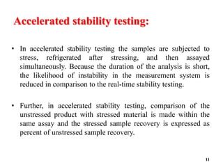 Stability Testing During Product Development Ppt