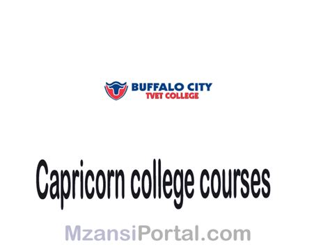 Capricorn college Courses 2024 - Capricorn TVET College offered Courses