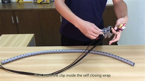 spiral wrap  cable management youtube