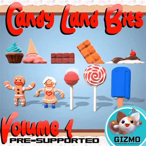 3d File Candy Land Bits Volume 1・3d Printing Idea To Download・cults