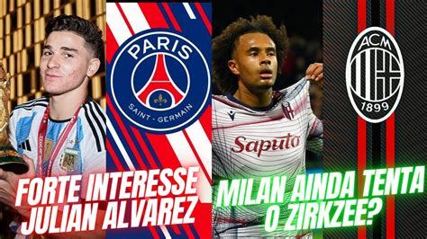 Psg Mostra Forte Interesse Por Julian Alvarez Milan E A Situa O O