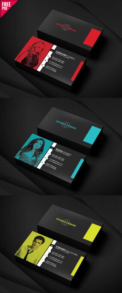 Free Business Cards Templates PSD Bundle PsdDaddy