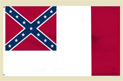 Third National Confederate Poly Flag 3rd Nat Poly Flag