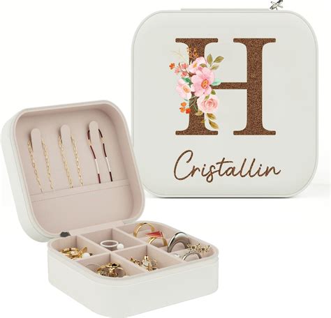 Boîte à bijoux femme personnalisée cadeau femme avec nom Organisateur