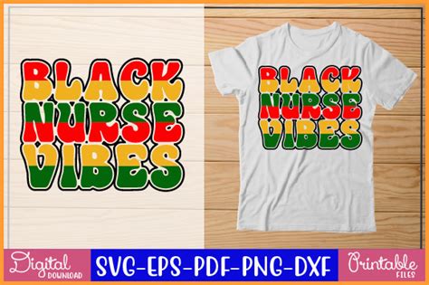 Black Nurse Vibes Svg Design Graphic By Crafthouse Creative Fabrica