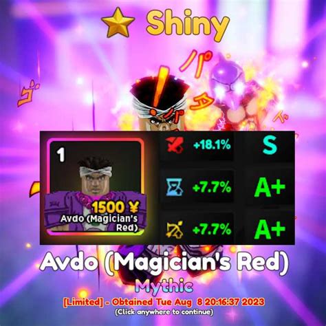 Shiny Avdo (Magician's Red) - Anime Adventures AA