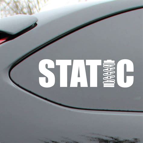 Static Coilover Vinyl Decal