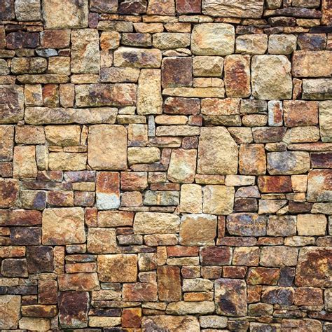 Natural Stone Wall Texture For Background Stock Photo