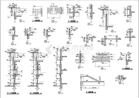 某多层宿舍楼建筑设计平立剖面cad施工图纸宿舍楼土木在线