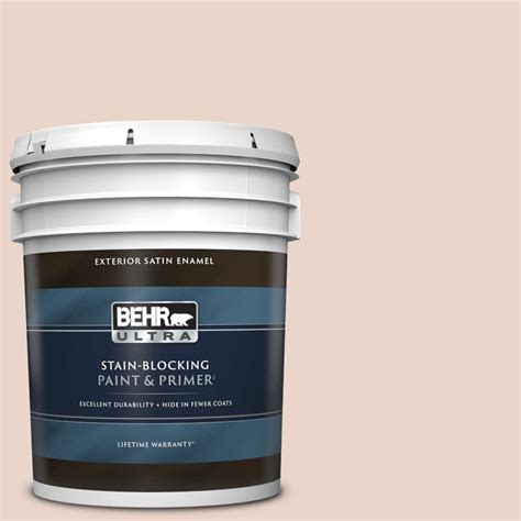 BEHR ULTRA 5 Gal S190 1 Seaside Villa Satin Enamel Exterior Paint