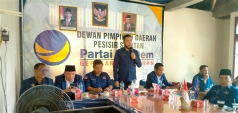 Lakukan Konsolidasi DPD Nasdem Pessel Dikunjungi DPW Nasdem Sumbar