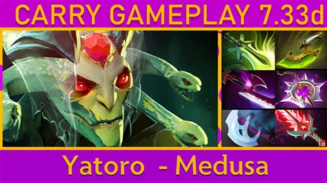 1100 GPM Yatoro雨 Medusa Carry Gameplay Dota 2 Top MMR YouTube