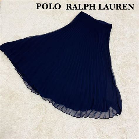 32％割引ブラック系m【特価】 【極美品】polo Ralph Lauren プリーツフレアスカート 綺麗 上品 ロングスカート スカート