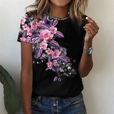 Sommer Neue D Gedruckt Frauen T Shirt Hei Er Mode Kurzen Rmeln Casual