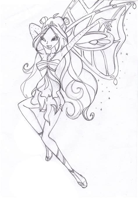 Winx Club Flora Drawing at GetDrawings | Free download