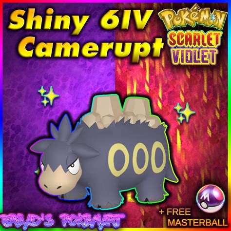 Camerupt Shiny 6IV // Pokemon Scarlet & Violet // EV Trained - Etsy