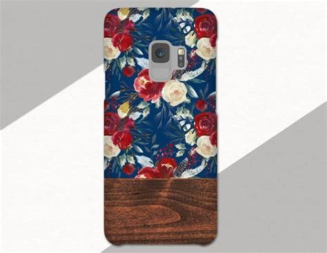 Flower Galaxy S21 Case S10e Floral Samsung Galaxy S9 Plus Faux Etsy