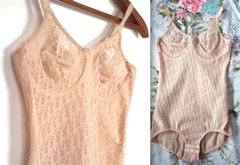 Vintage Christian Dior Bodysuit S Designer Dior Nude Etsy Tank