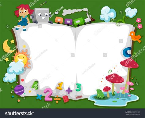 Background Illustration Storybook Characters Stock Vector Royalty Free