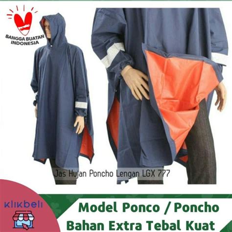 Jual Super Tebal Jas Hujan Ponco Penguin Poncho Besar Jumbo Original