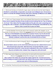 CRUCIBLE Act 3 Film Analysis.docx - 1. What are the flaws in Danforth's ...