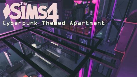 Cyberpunk Themed Apartment The Sims Speed Build Tour Youtube