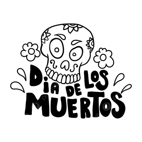 Dia De Los Muertos Dia Dos Mortos PNG Branco Dia Cabeça Imagem PNG