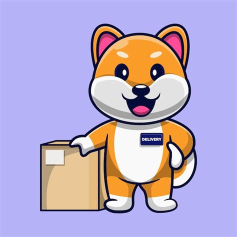 Shiba Inu Mascota Personaje Super H Roe Vector Premium