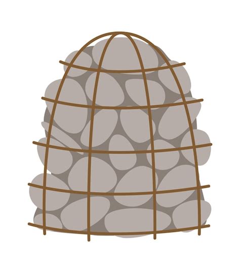 Sauna Piedras Icono Ilustraci N Vectorial Vector Premium