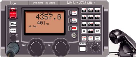 Radio Marina IC M801E MI Simulators Para Buque MF HF