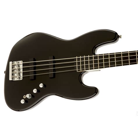 Купить Fender Squier Deluxe Jazz Bass® Iv Active 4 String Ebonol Fingerboard Black цена и 4