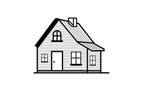 Home icon line art vector drawing, House icon outline illustration ...