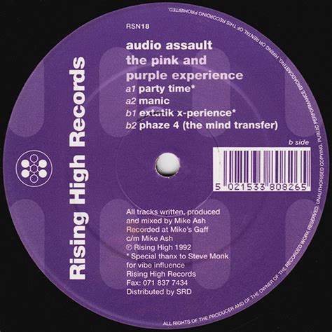 Audio Assault The Pink And Purple Experience Releases Discogs