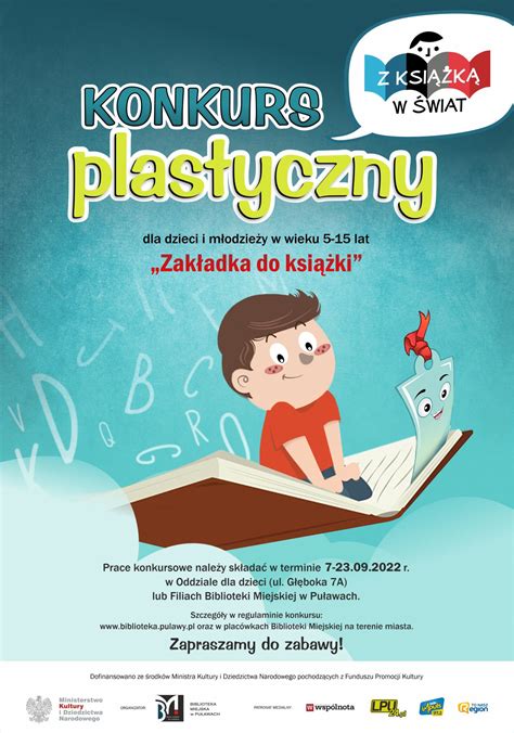 "Zakładka do książki" - konkurs plastyczny - Biblioteka Miejska w Puławach