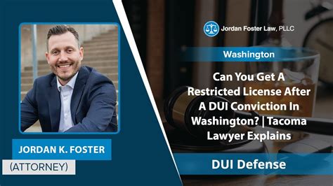 Can You Get A Restricted License After A Dui Conviction In Washington Tacoma Lawyer Explains