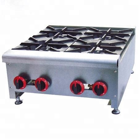 Commercial Restaurant Counter Top Stainless Steel Gas Stove With 4