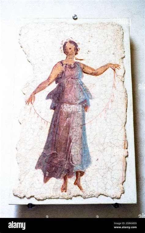 Ancient roman painting woman fresco hi-res stock photography and images ...