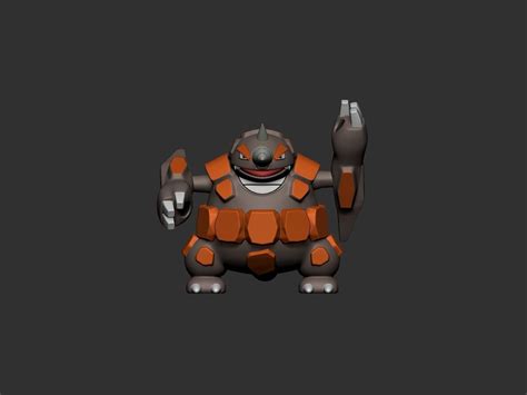 pokemon rhyhorn evolution 3D model 3D printable | CGTrader