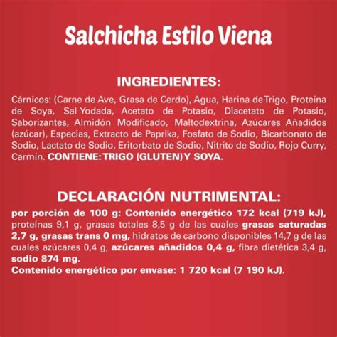 Salchicha San Antonio Estilo Viena Por Kilo Bodega Aurrera Despensa A