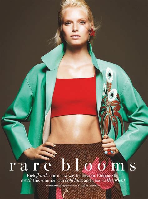 Chic Management Bree Smith In Rare Blooms For Marie Claire December