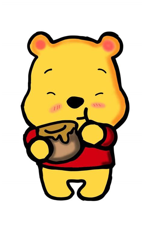 Tutorial cómo hacer un Winnie Pooh dibujo ya hecho KAWAIILAND