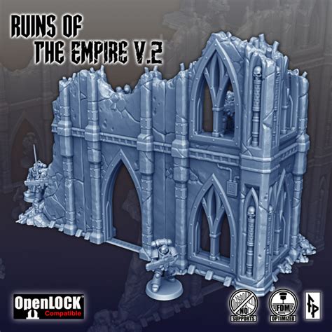 3d Printable Ruins Of The Empire V2 By Forbidden Prints