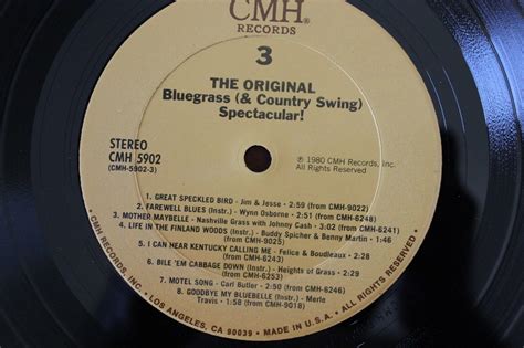 Bluegrass And Country Swing Spectacular Cmh Records Cmh 5902